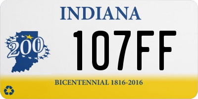 IN license plate 107FF