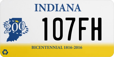 IN license plate 107FH