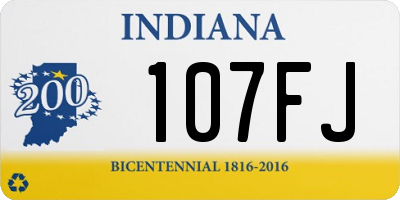 IN license plate 107FJ