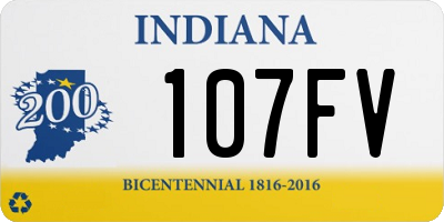 IN license plate 107FV