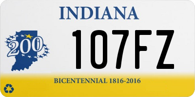 IN license plate 107FZ
