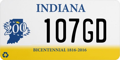 IN license plate 107GD