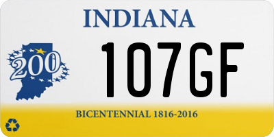 IN license plate 107GF