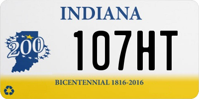 IN license plate 107HT