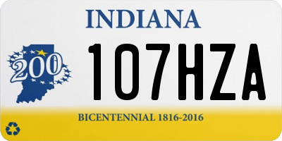 IN license plate 107HZA