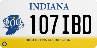IN license plate 107IBD