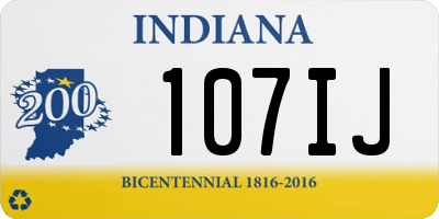 IN license plate 107IJ