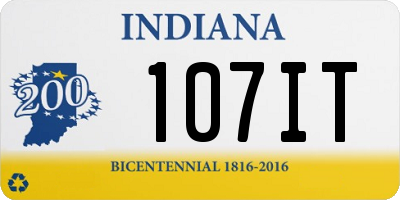 IN license plate 107IT