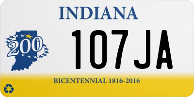IN license plate 107JA