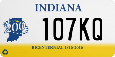 IN license plate 107KQ