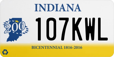 IN license plate 107KWL