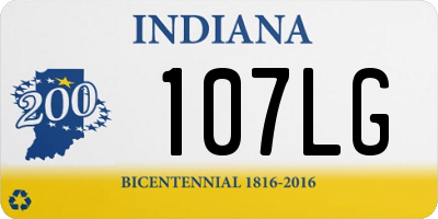 IN license plate 107LG