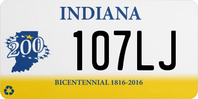 IN license plate 107LJ