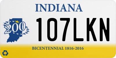 IN license plate 107LKN
