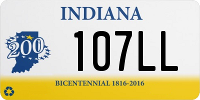 IN license plate 107LL