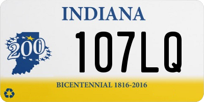 IN license plate 107LQ