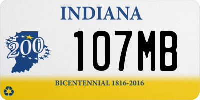 IN license plate 107MB