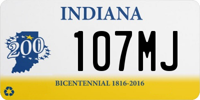 IN license plate 107MJ