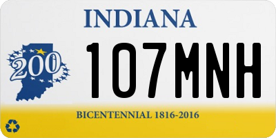 IN license plate 107MNH