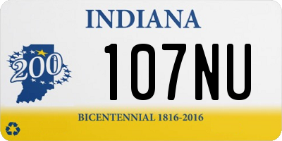 IN license plate 107NU