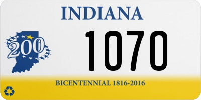 IN license plate 107O