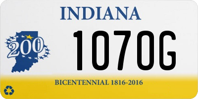 IN license plate 107OG