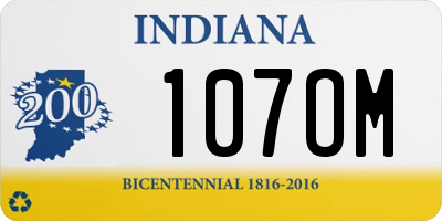 IN license plate 107OM