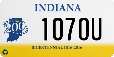 IN license plate 107OU