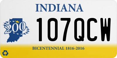 IN license plate 107QCW