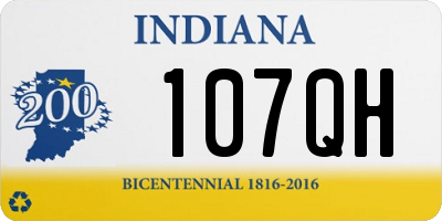 IN license plate 107QH