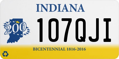 IN license plate 107QJI
