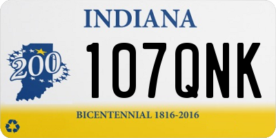 IN license plate 107QNK