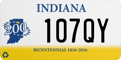 IN license plate 107QY