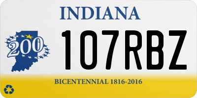 IN license plate 107RBZ