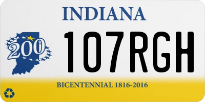 IN license plate 107RGH