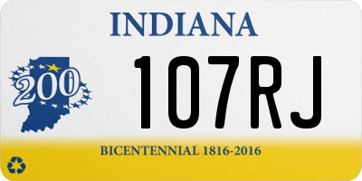 IN license plate 107RJ