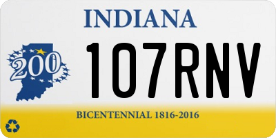 IN license plate 107RNV