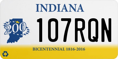 IN license plate 107RQN