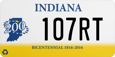 IN license plate 107RT