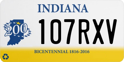 IN license plate 107RXV