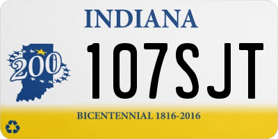 IN license plate 107SJT