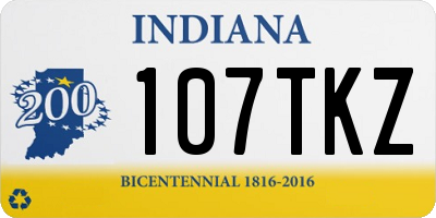 IN license plate 107TKZ