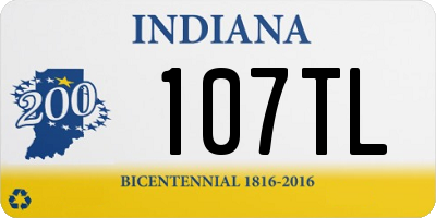 IN license plate 107TL