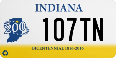 IN license plate 107TN