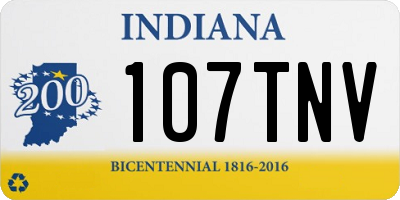 IN license plate 107TNV