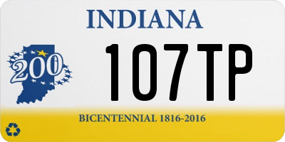 IN license plate 107TP