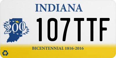 IN license plate 107TTF