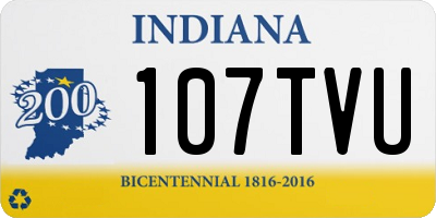 IN license plate 107TVU