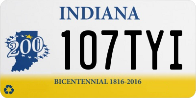IN license plate 107TYI