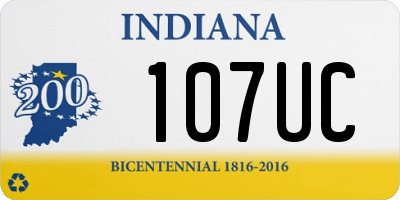 IN license plate 107UC